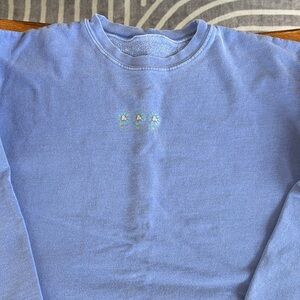 Fresh Produce Purple Sweatshirt with Flowers